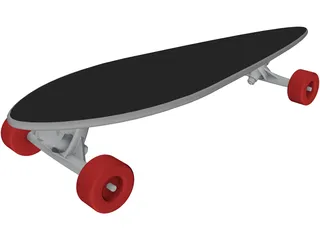 Longboard 3D Model preview