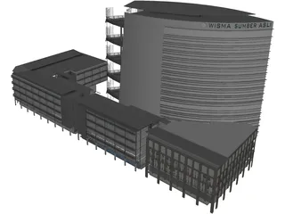 Kementerian Sumber Asli 3D Model preview