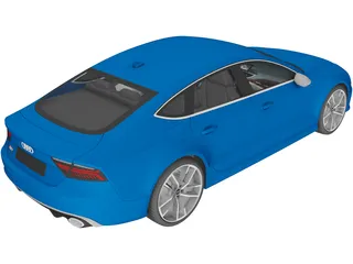Audi RS7 Sportback (2016) 3D Model preview