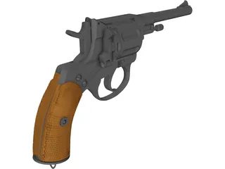 Nagant M1895 3D Model preview