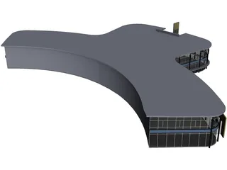 Car Showroom 3D Model preview