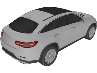 Mercedes-Benz GLE Coupe (2016) 3D Model preview