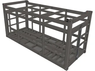 Offshore Container Frame 3D Model preview