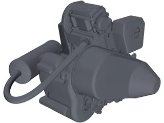 Lombardini LGA 340 Engine 3D Model preview