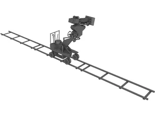 Camera on Dolly 3D Model preview