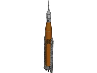 Space Launch System SLS 3D Model preview