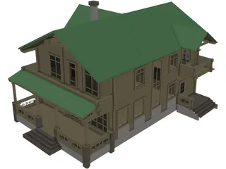 Farmhouse 3D Model preview