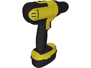 DeWalt Drill 3D Model preview