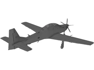 Embraer A-29B Super Tucano 3D Model preview