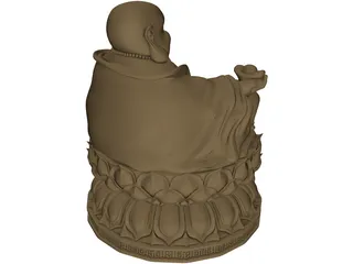 Oriental Buddha 3D Model preview