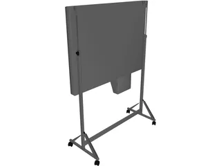 Stand Panasonic Panaboard 3D Model preview