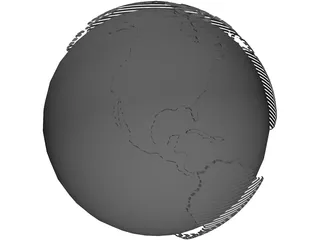 Globe 3D Model preview