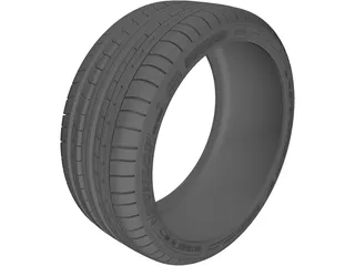 Dunlop Sport Maxx GT Tire 3D Model preview