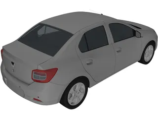 Dacia Logan (2013) 3D Model preview