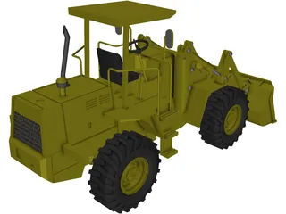 Wheel Loader 3D Model preview