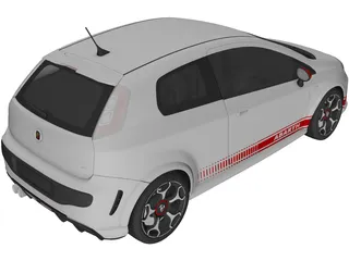 Fiat Punto Abarth (2011) 3D Model preview
