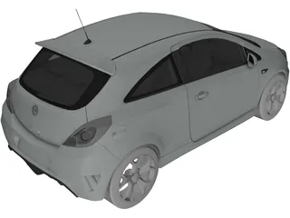 Opel Corsa OPC 3D Model preview