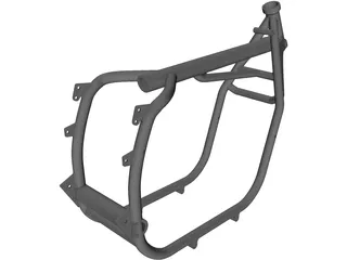 BMW 2V R series frame R80/R100 3D Model preview