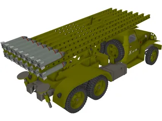 MLRS BM13 Katusha 3D Model preview