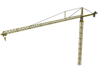Leibherr 550 Tower Crane 3D Model preview