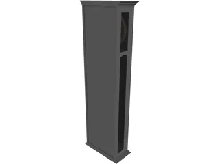 Long Case Clock 3D Model preview