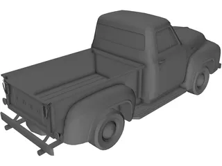 Ford F-100 (1953) 3D Model preview