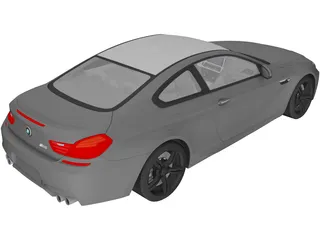 BMW M6 Coupe (2014) 3D Model preview