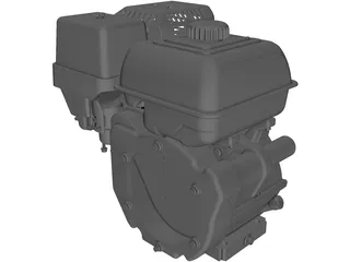 Honda GX390 Engine 3D Model preview