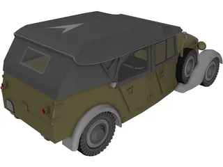 Mercedes-Benz 170 VK Kubelsitzwagen (1938) 3D Model preview