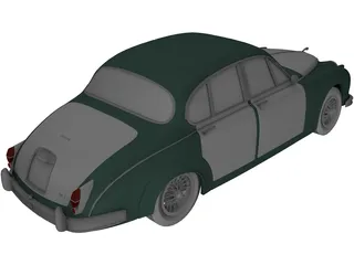 Jaguar MKII (1962) 3D Model preview