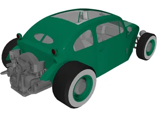 Hot Rod 3D Model preview
