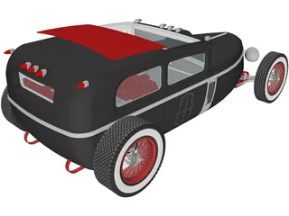 Hot Rod 3D Model preview