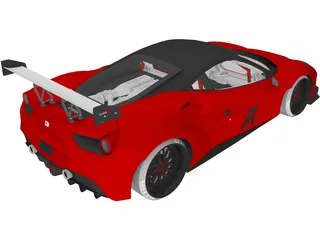 Ferrari 488 GTB R (2016) 3D Model preview