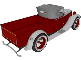 Ford Pickup 3D Model preview