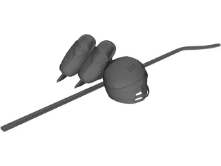 Hockey Equipment 3D Model preview