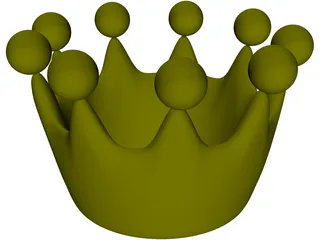Cartoon Crown 3D Model preview