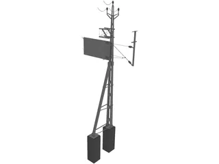 Powerpoles 3D Model preview