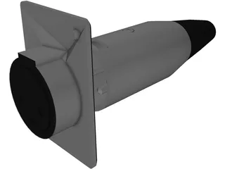 XLR Male Plug and Female Socket 3D Model preview
