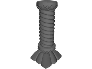 Fantasy Column 3D Model preview
