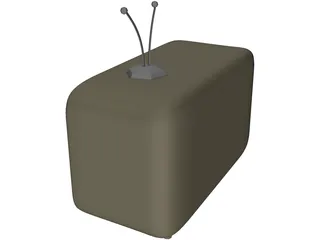 Older Model Television 3D Model preview