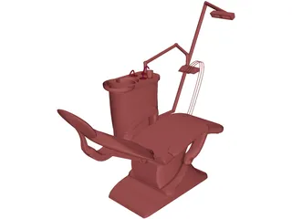 Dental Chair 3D Model preview
