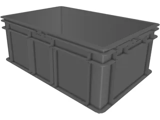 Plastic Box 3D Model preview