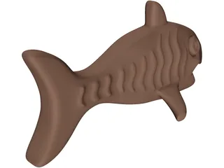 Chocolate Fish 3D Model preview