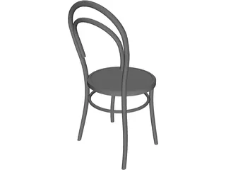 Retro Chair 3D Model preview