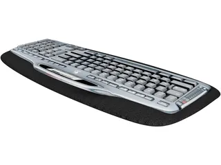 Logitech MX5000 Keyboard 3D Model preview