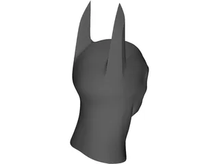 Batman Cowl and Face 3D Model preview