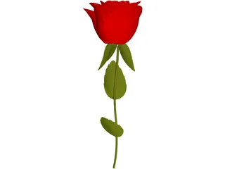 Rose 3D Model preview