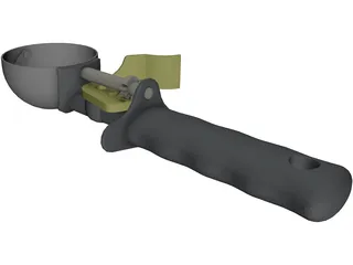 Ice Cream Scoop 3D Model preview