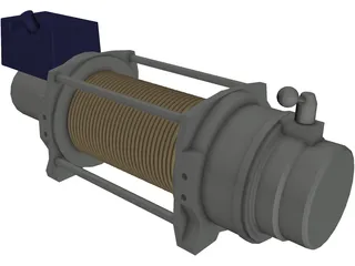 Warn PN66032 Winch 3D Model preview