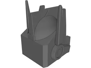 Transformers Optimus Prime Head 3D Model preview